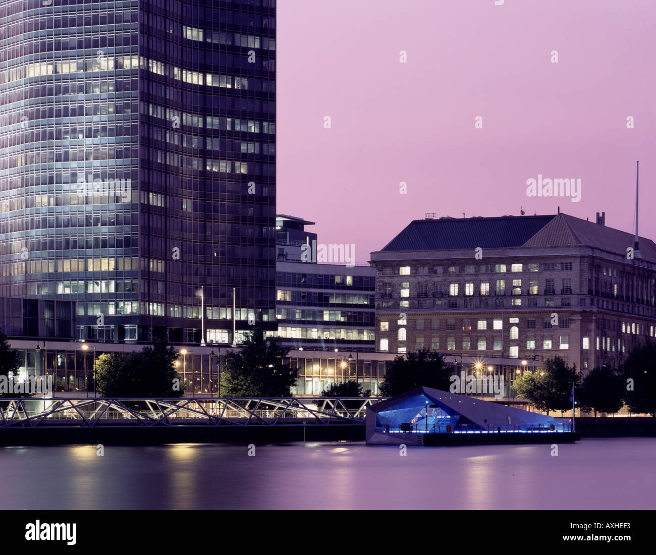 MILLBANK MILLENNIUM PIER, LONDON, UK Stock Photo Alamy