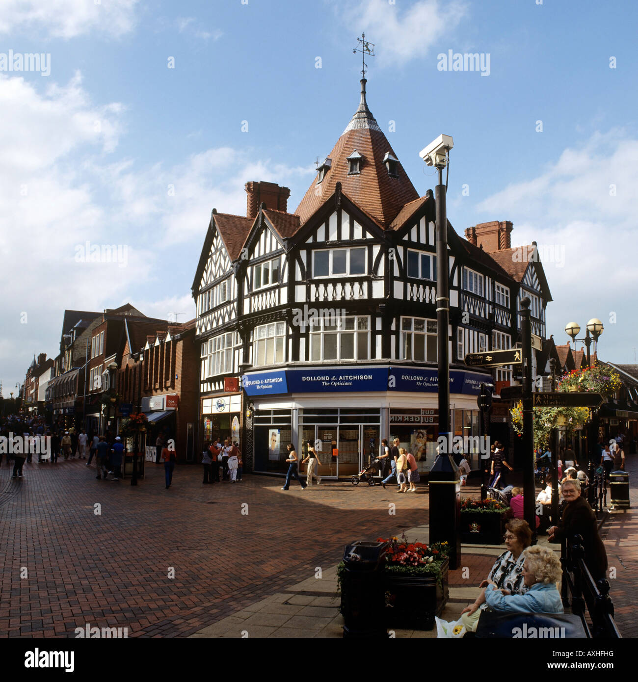 Hope Street Wrexham Town Centre North Wales UK Stock Photo Alamy