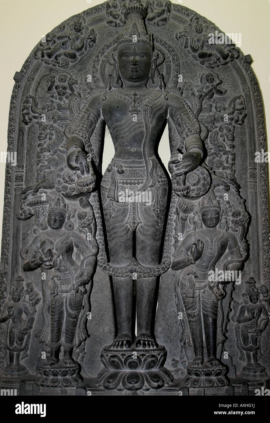 Statue of The Hindu god Vishnu , 12th Century AD , West Bengal