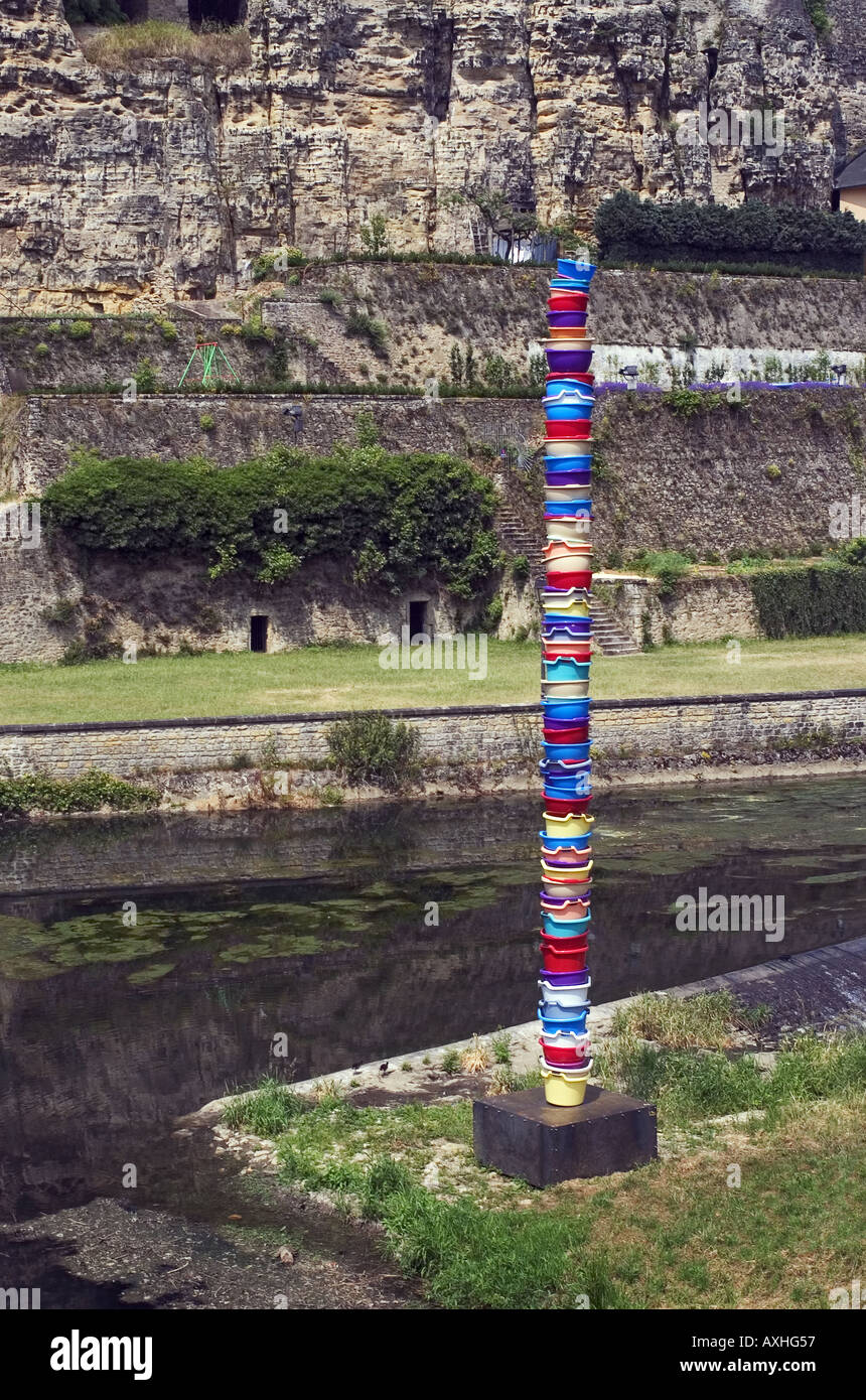modern art exhibition in Luxembourg Stock Photo Alamy