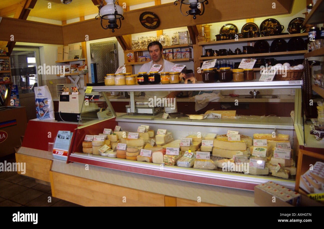 swiss cheese shop Stock Photo Alamy