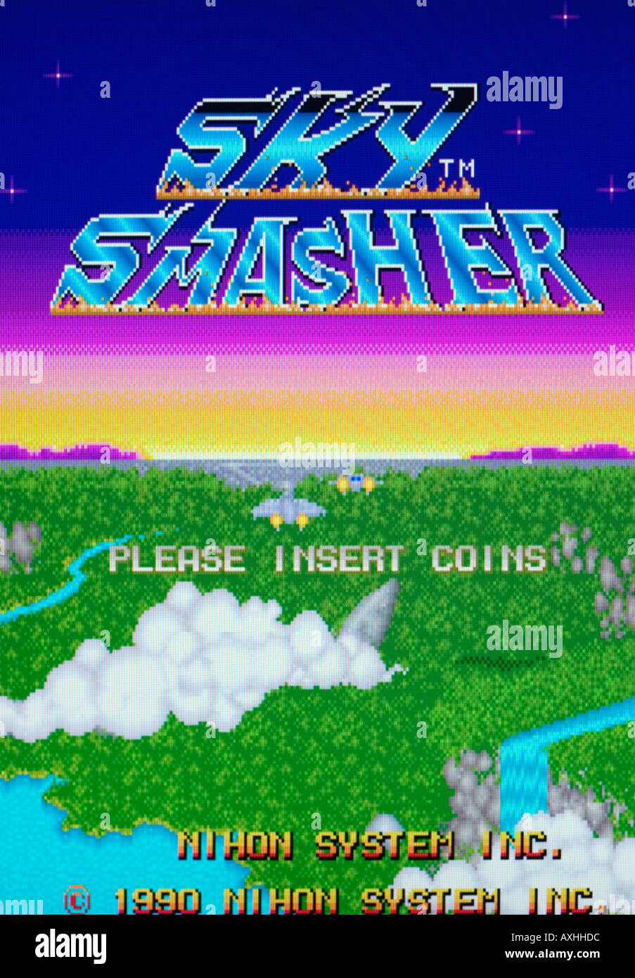 Sky Smasher Nihon System Inc 1990 Vintage arcade videogame screen shot