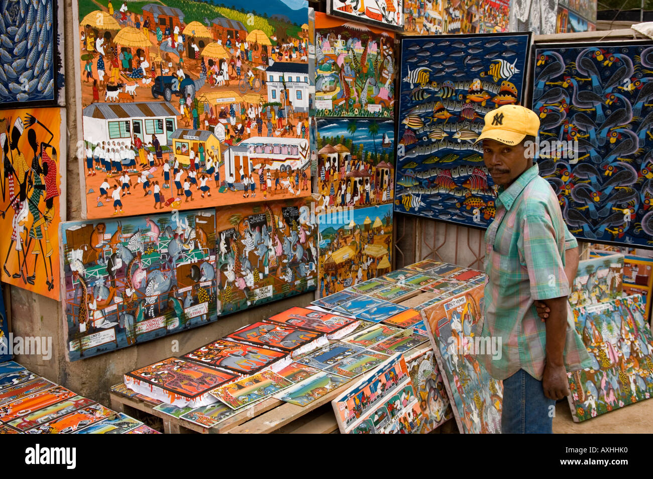 Tanzania Dar es Salaam Tingatinga painting the style takes its