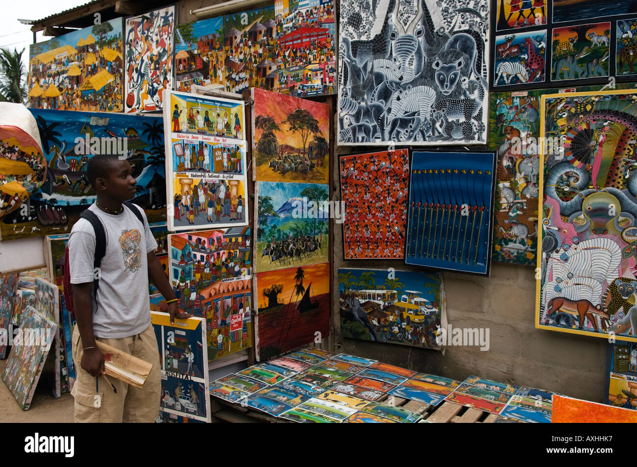 Tanzania Dar es Salaam Tingatinga painting the style takes its