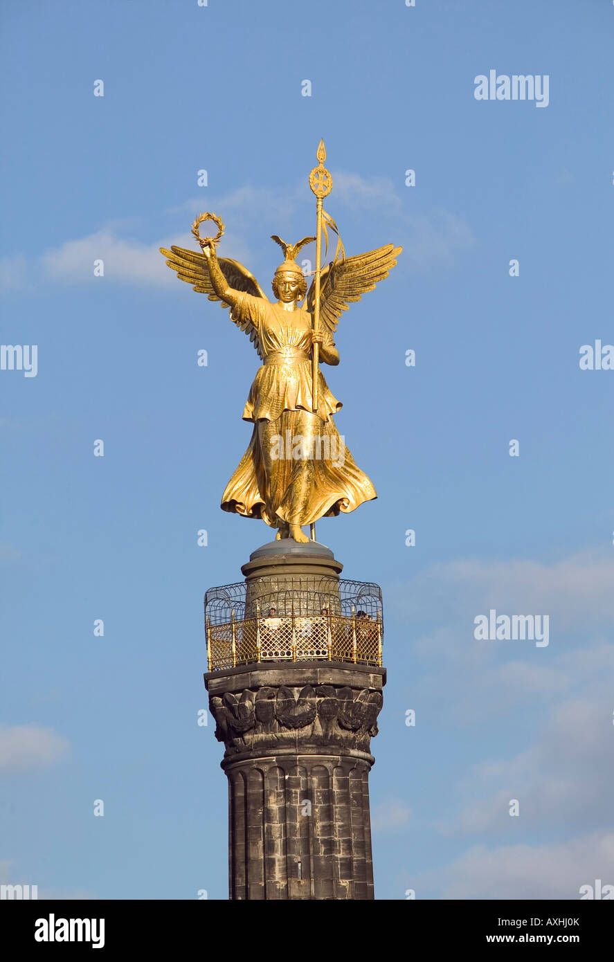 Siegessäule in Berlin Germany Europe statue gold tower architecture war symbol golden old angel