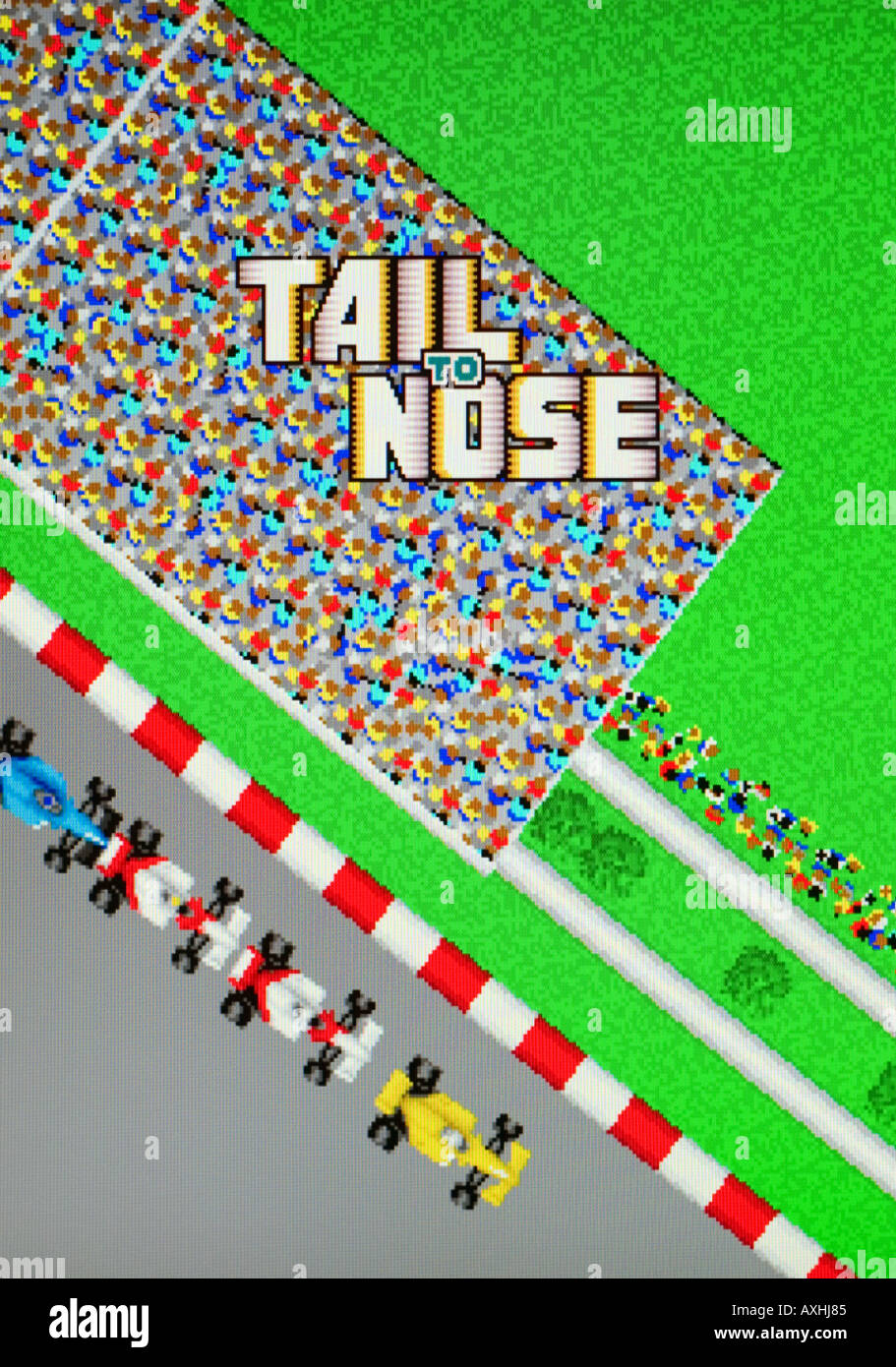 Tail to Nose Great Championship Video System Co Ltd 1989 Vintage arcade videogame screen shot - EDITORIAL USE ONLY Stock Photo
