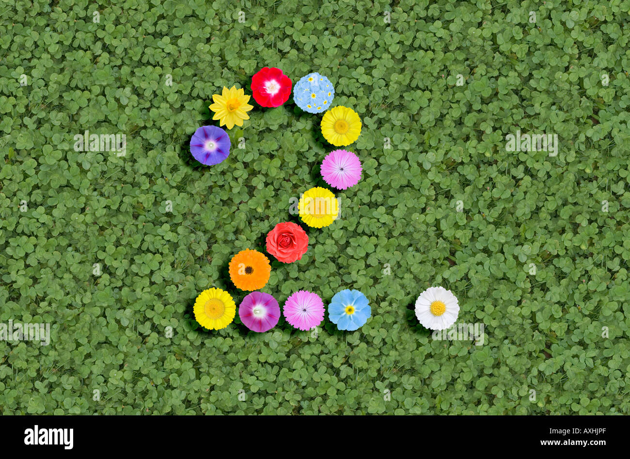 Number 2 with flowers hi-res stock photography and images - Alamy