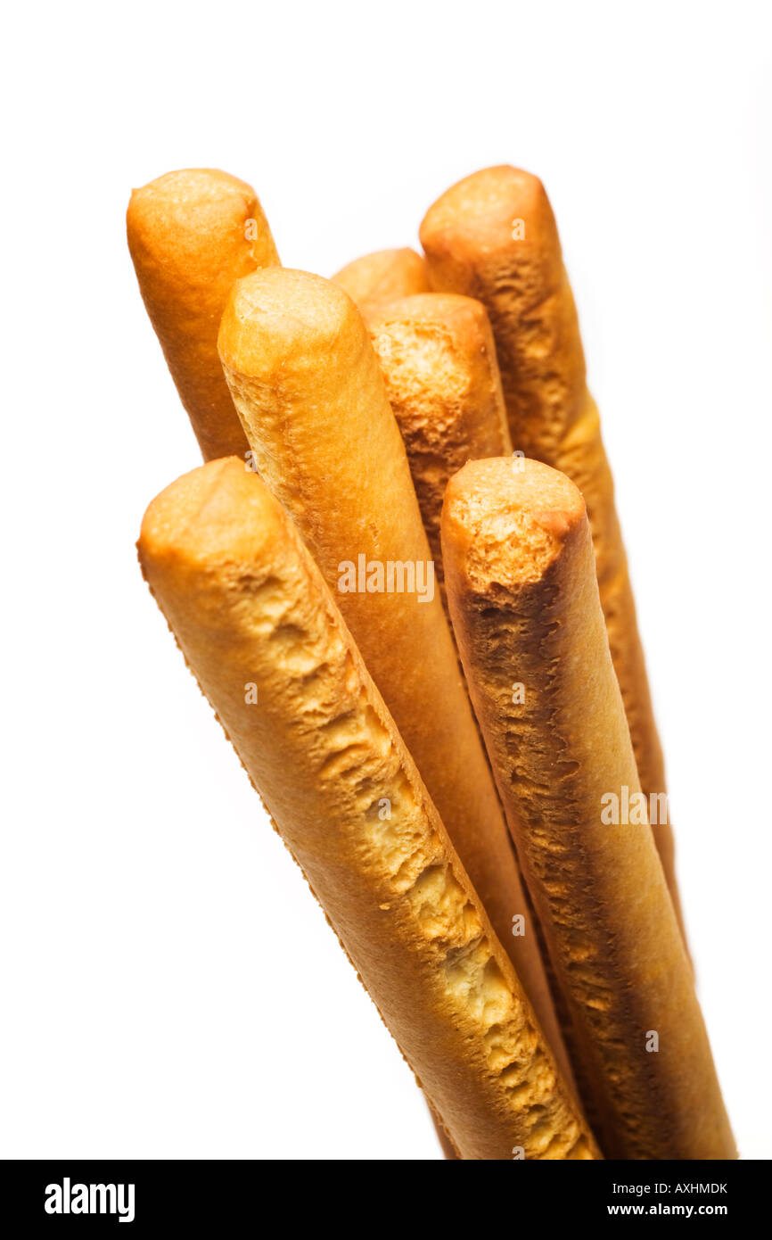 Group of Italian Breadsticks Stock Photo Alamy