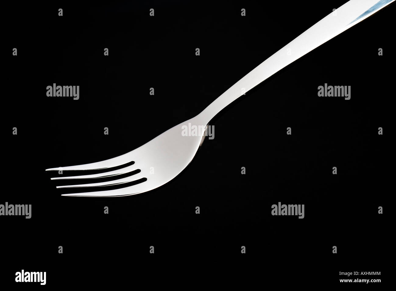 Silver fork Stock Photo