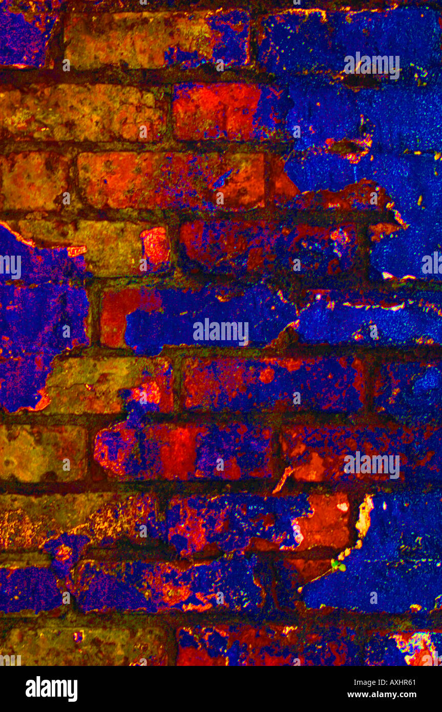 Painted Wall Stock Photo