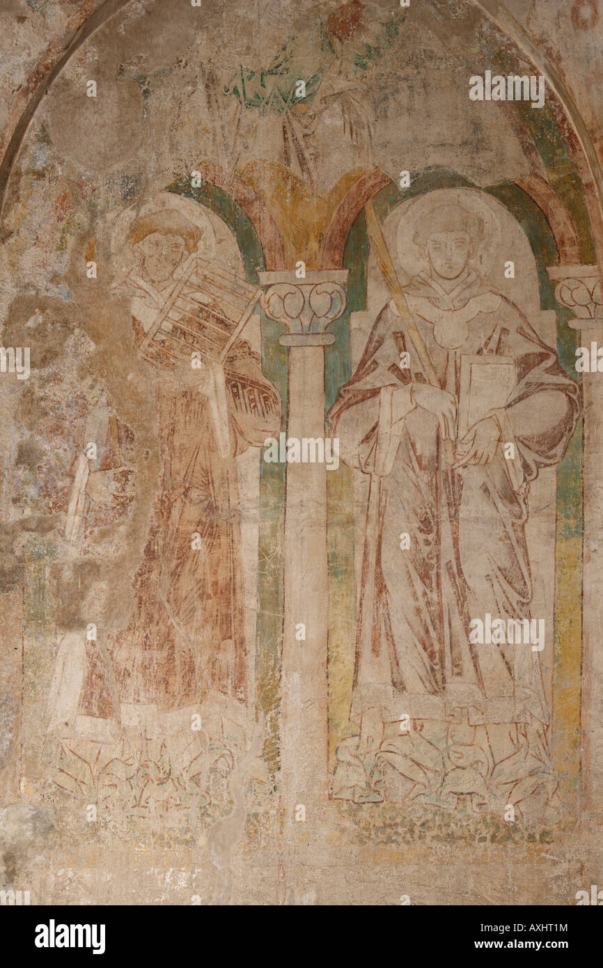 Köln, St. Gereon, Taufkapelle, Fresken Stock Photo