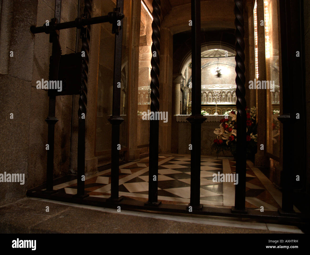 The Crypt housing the relics of the Apostle Saint James. Cathedral of
