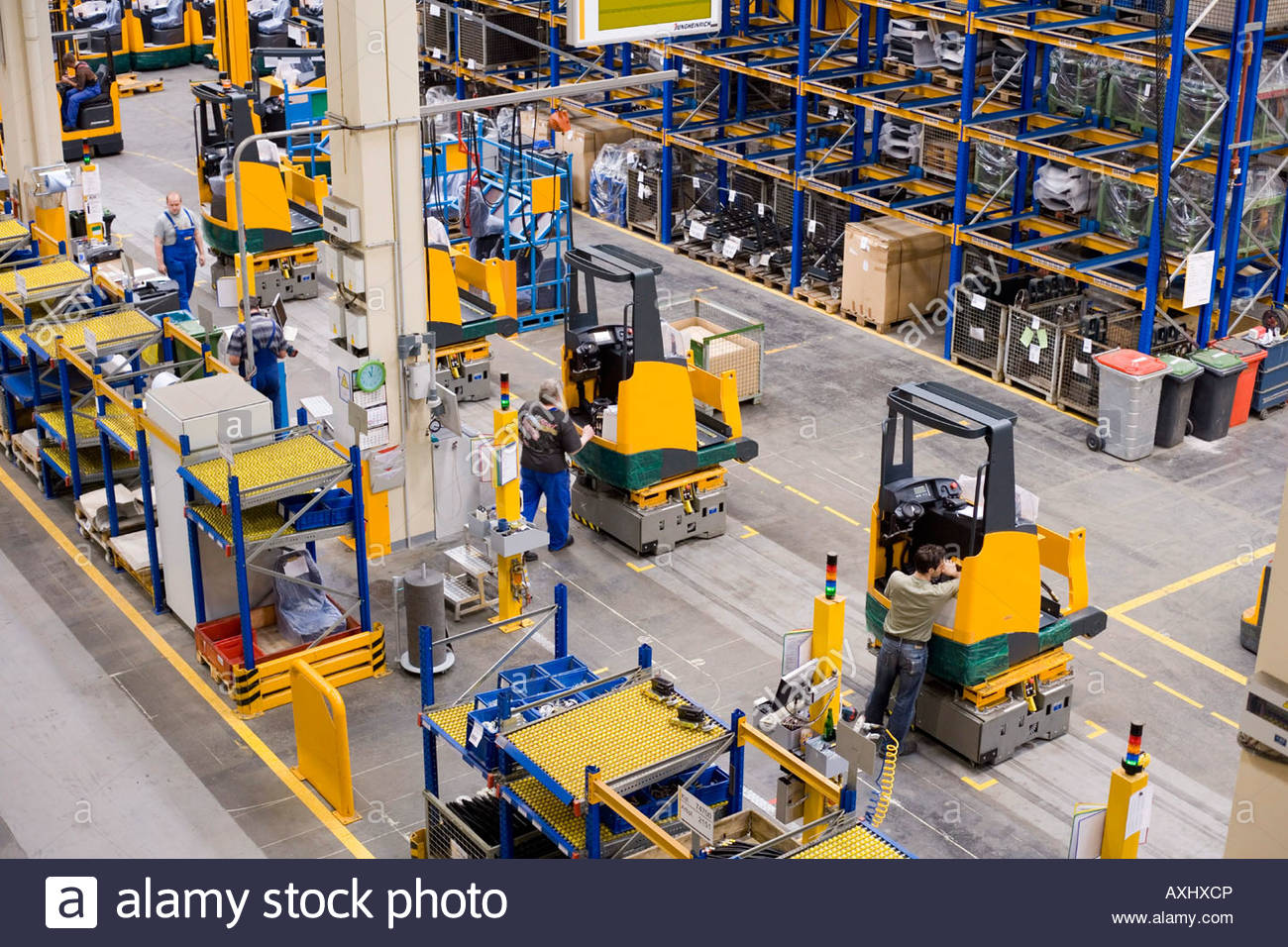 Jungheinrich AG, Germany production of forklift trucks Stock Photo