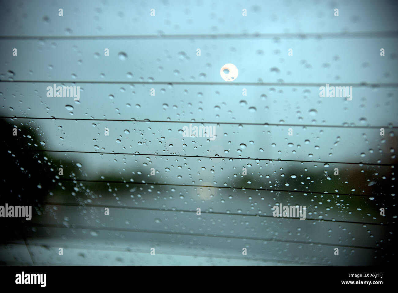 view trough a windows car during rain Stock Photo Alamy