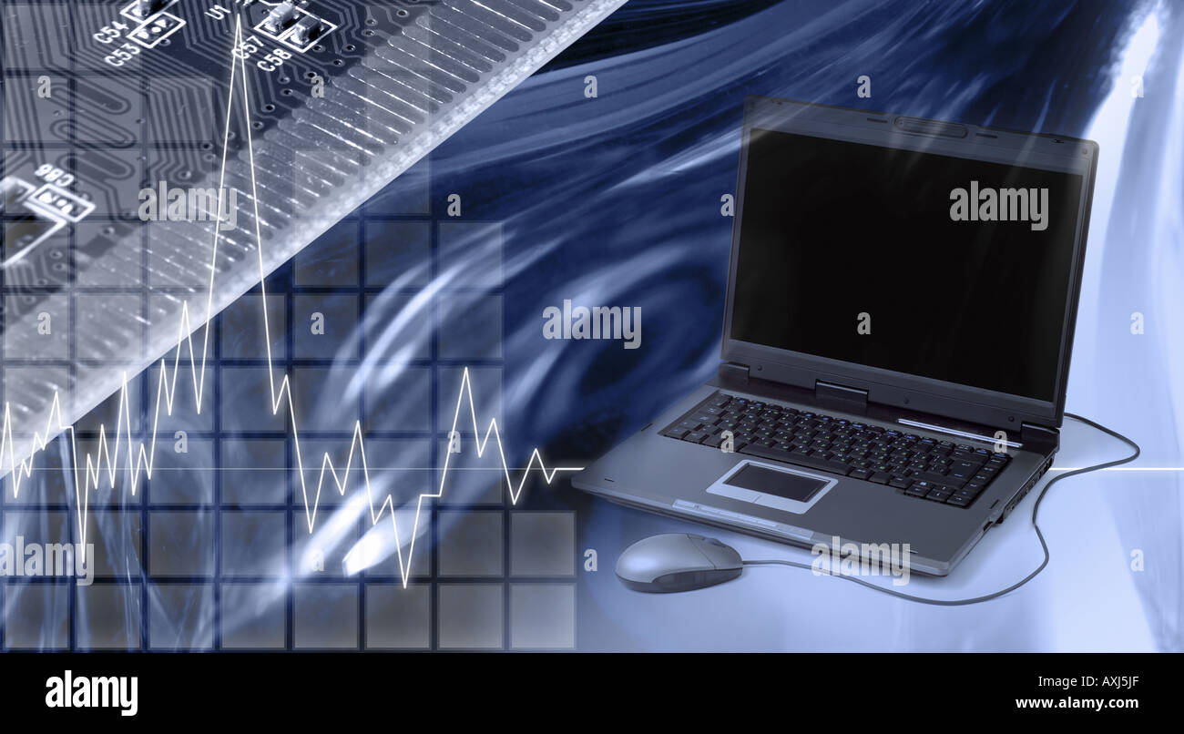 Computers Technology Electronics Stock Photo