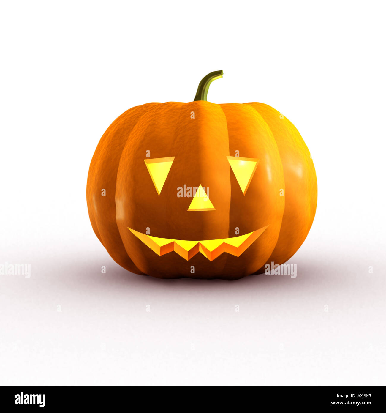 Smiling Halloween Pumpkin Stock Photo