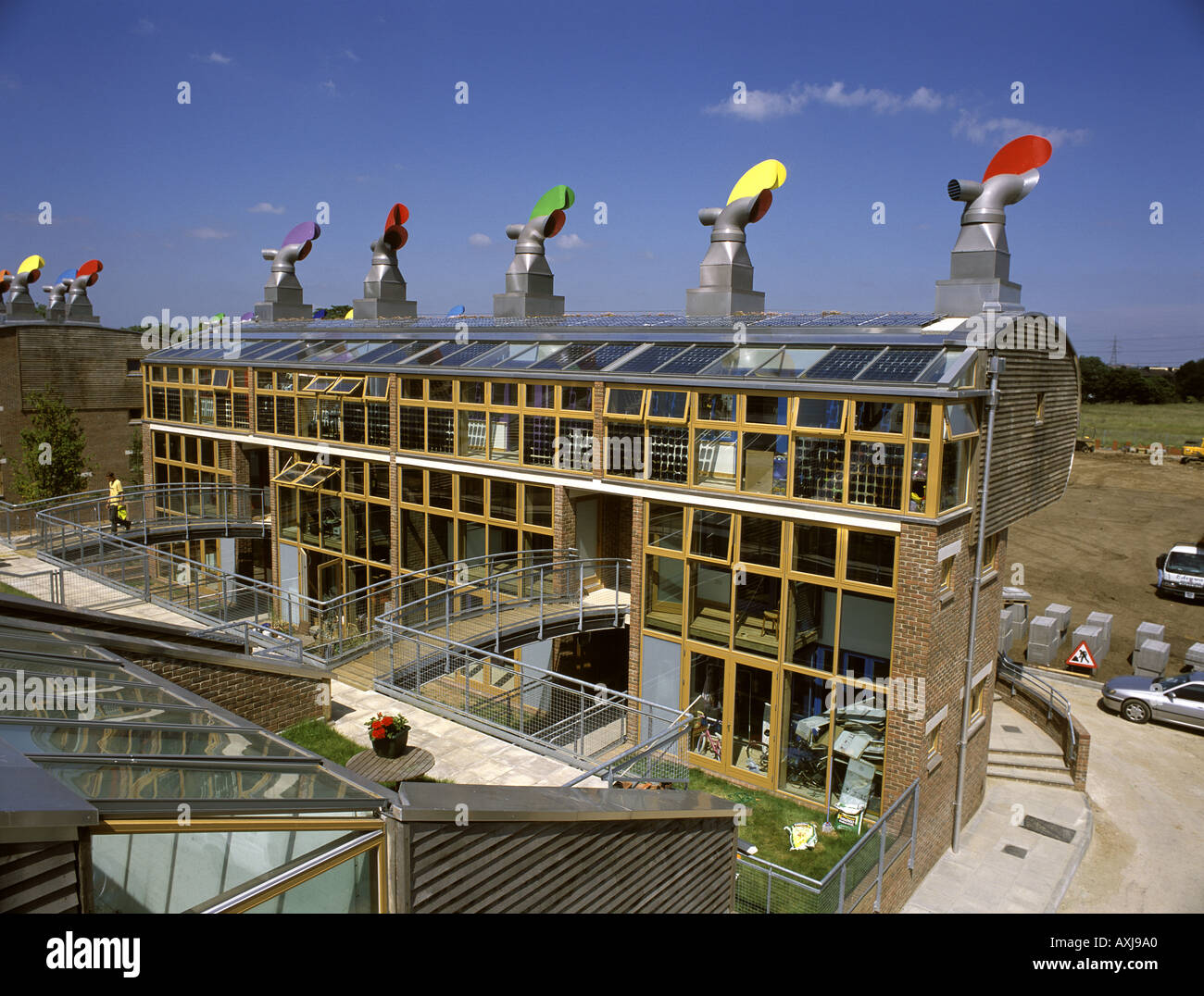BEDZED (BEDDINGTON ZERO ENERGY DEVELOPMENT), SUTTON, UK Stock Photo