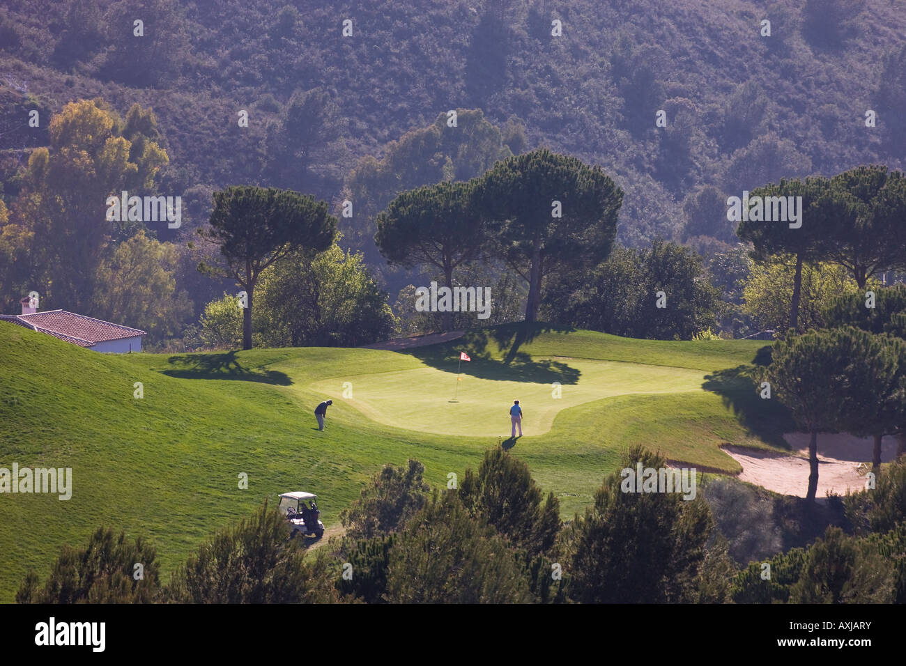 Alhaurin Golf between Mijas and Alhaurin el Grande Malaga Province inland Costa del Sol Spain Stock Photo