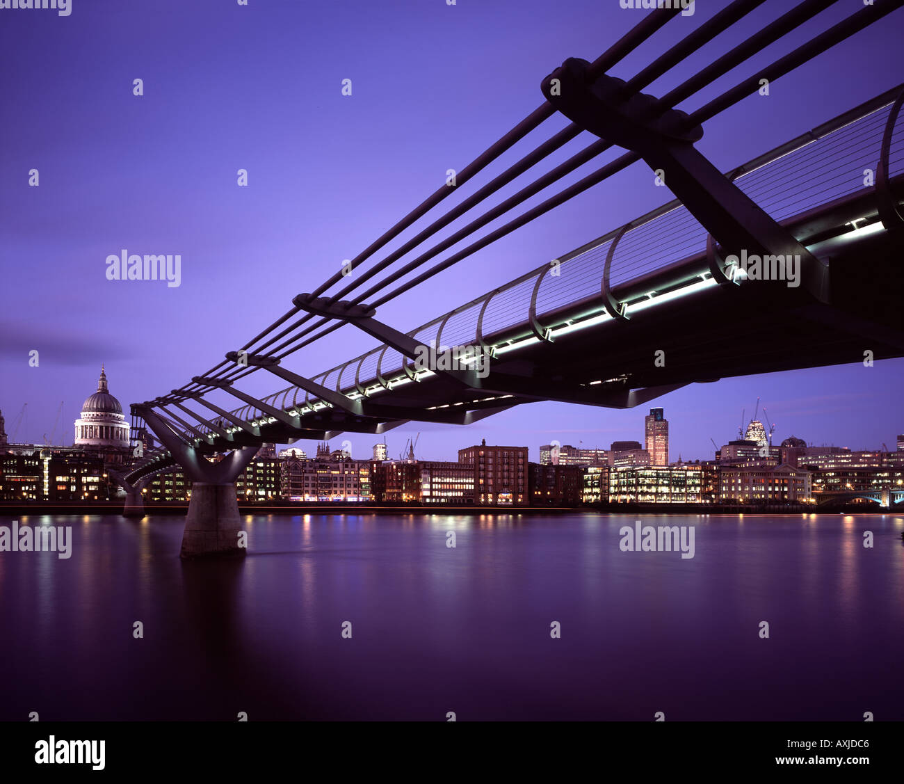 MILLENNIUM BRIDGE Stock Photo
