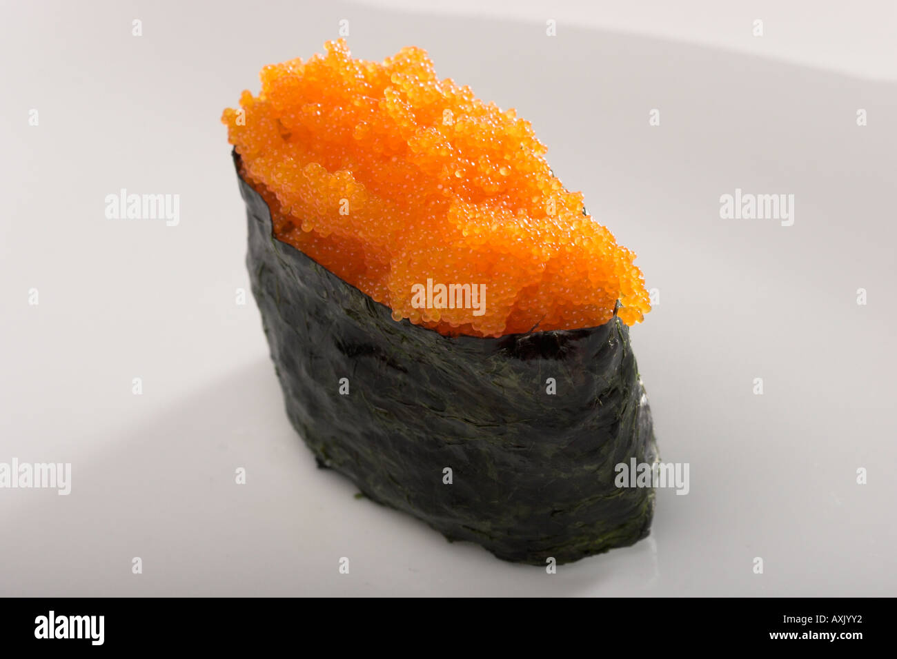 tobiko sushi seaweed fish eggs food meal appetizer ethnic Asian
