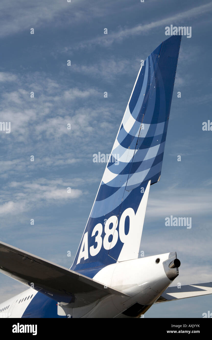A380 Rear Tailplane airbus a380 superjumbo aircraft hi-res stock photography and ...