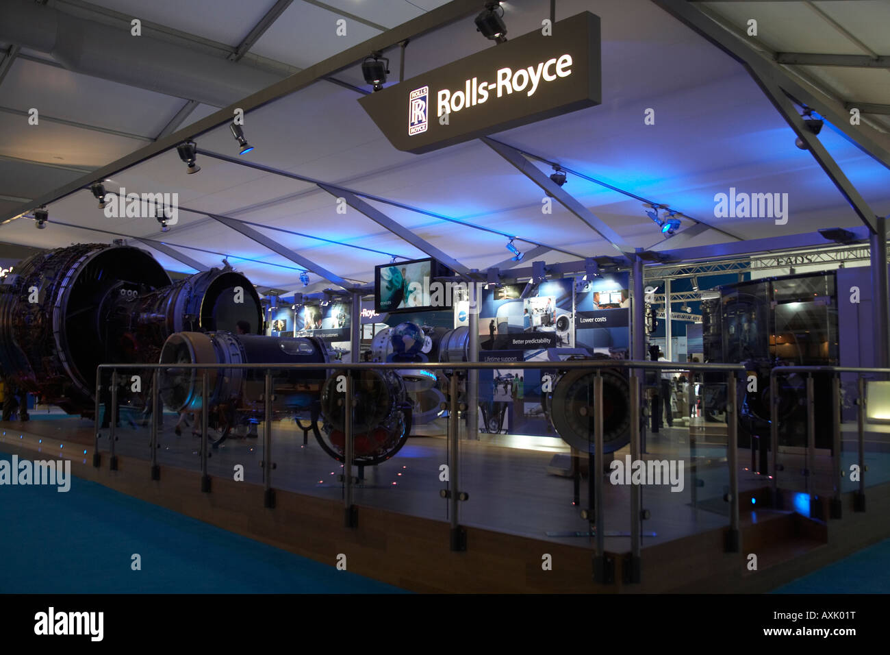 Rolls Royce exhibition display trade show stand at Farnborough