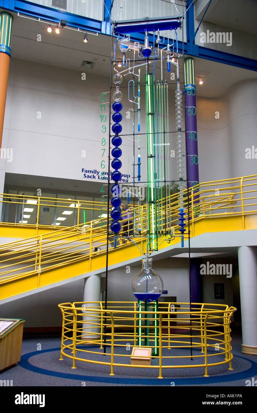 The world s biggest water clock at The Children s Museum of