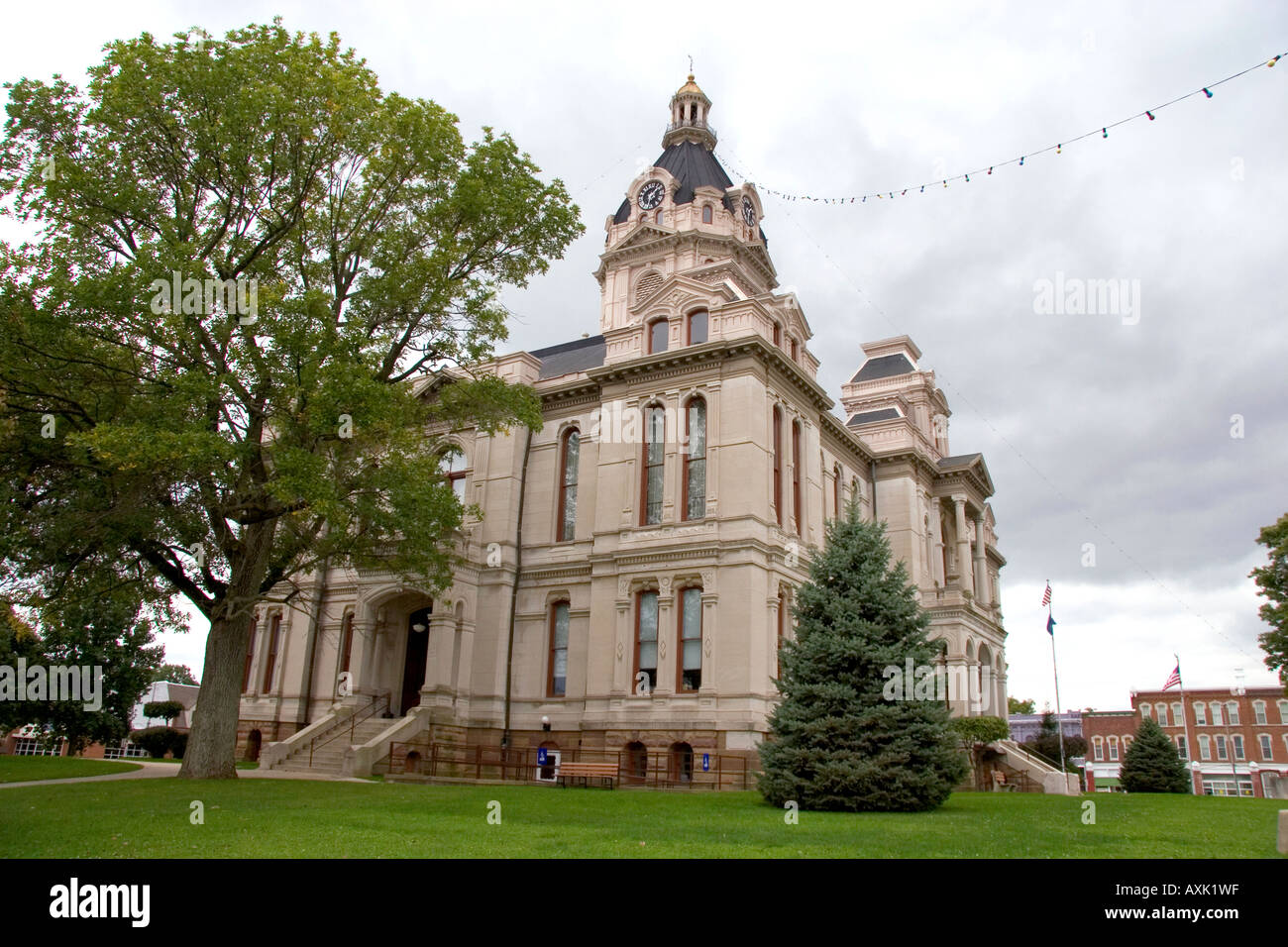 Parke County Courthouse in Rockville Indiana Stock Photo Alamy
