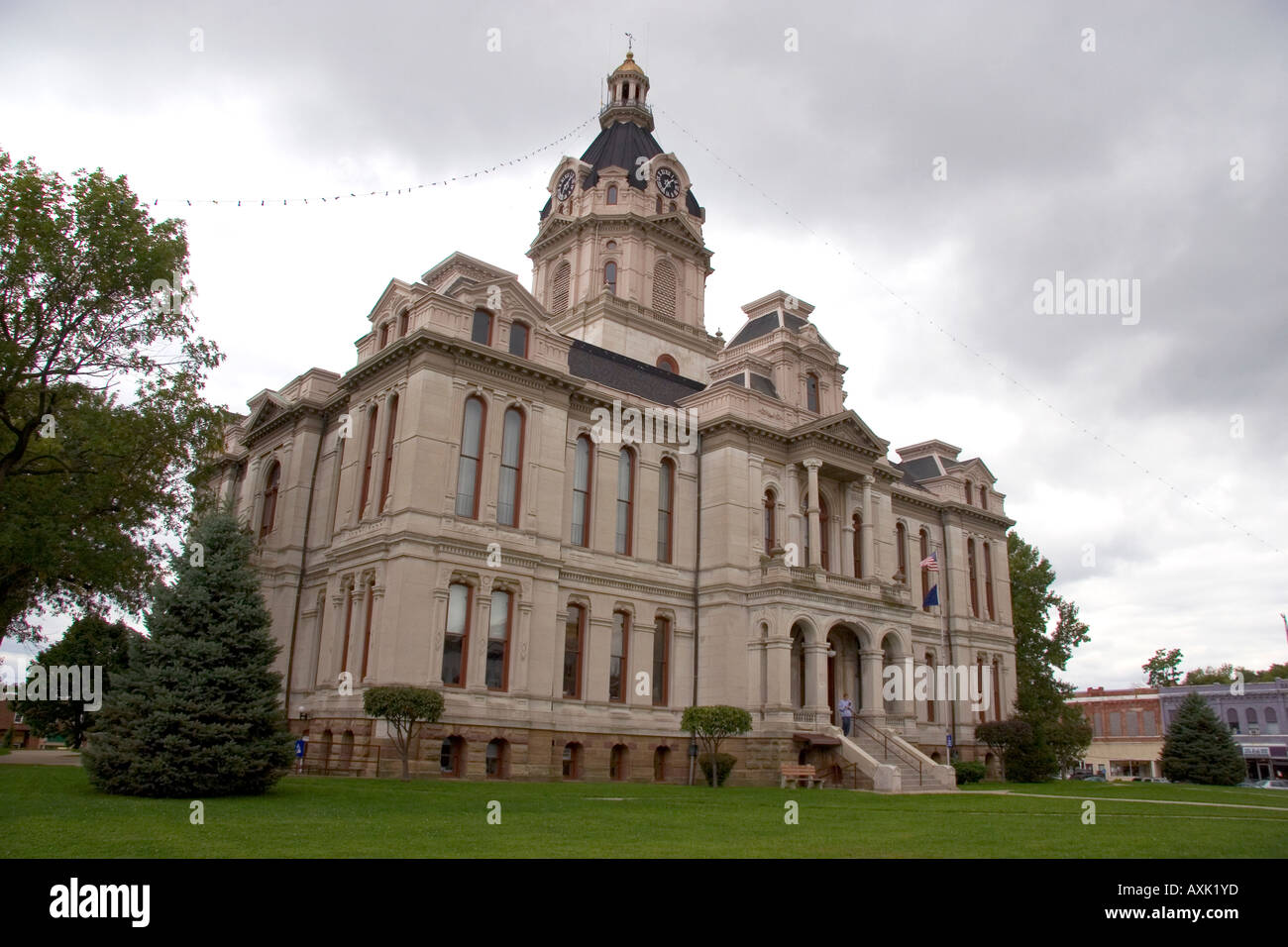 The Parke County Courthouse in Rockville Indiana Stock Photo Alamy