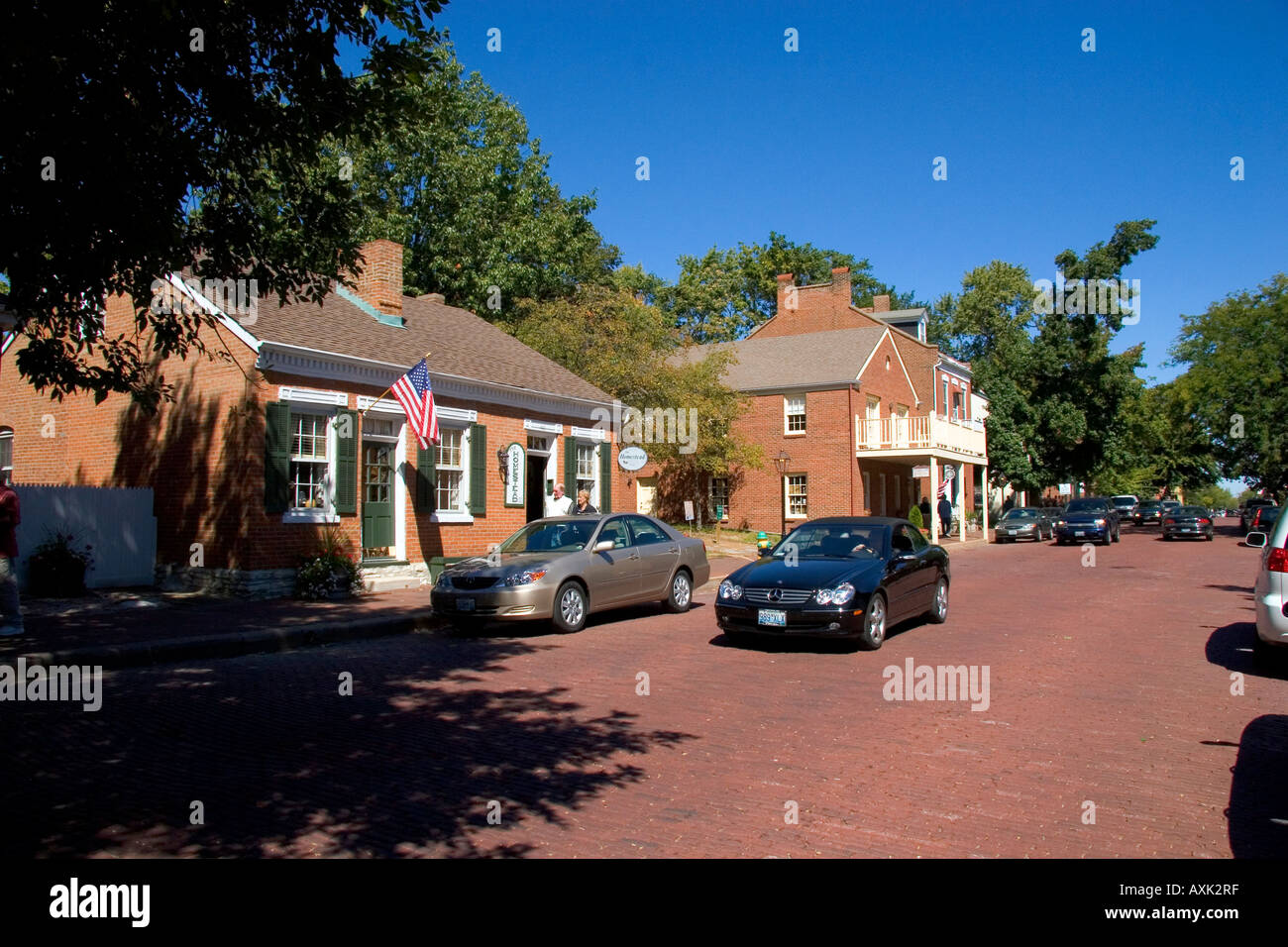 Historic main street in St Charles Missouri Stock Photo Alamy