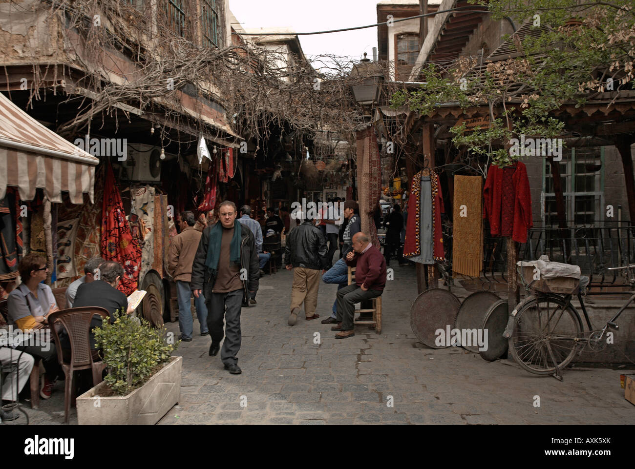 Damascus souk Syria Stock Photo