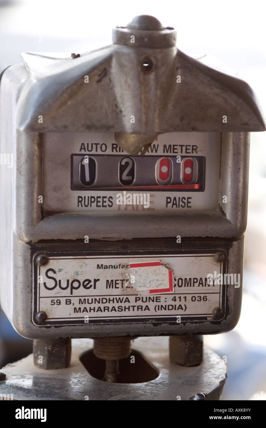 Meter Box Rickshaw Auto rickshaw meter hi-res stock photography and images - Alamy