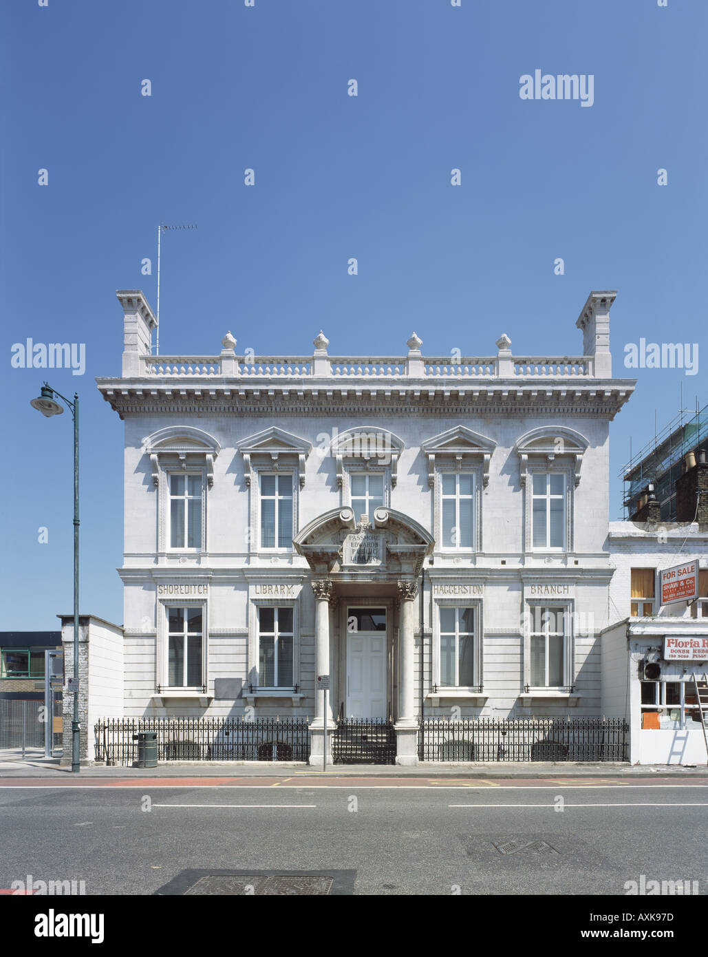 SHOREDITCH HAGGERSTON LIBRARY CONVERSION Stock Photo