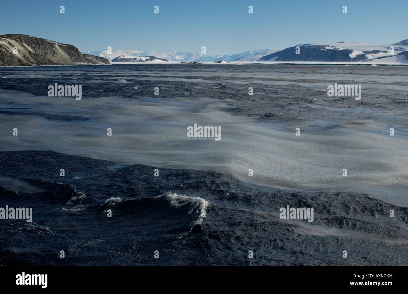 Grease Ice Ross Sea Antarctica Stock Photo Alamy