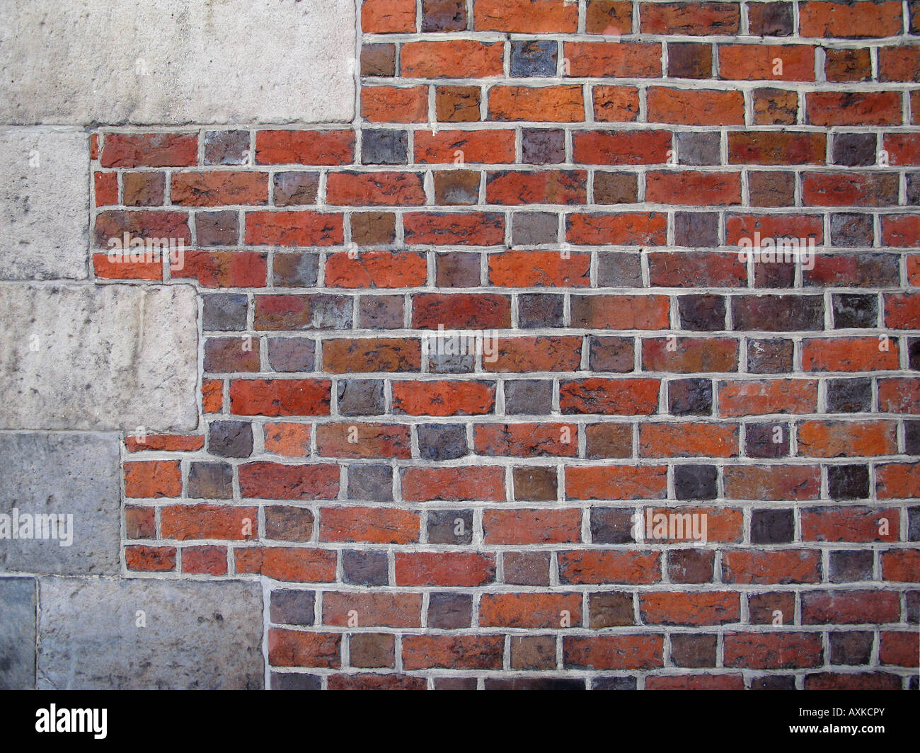 Gothic brick wall Stock Photo