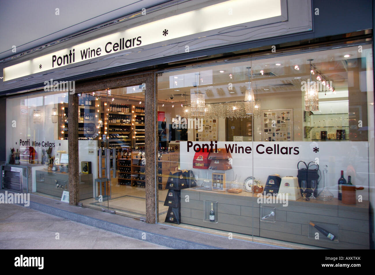 Modern wine shop in Hong Kong, China Stock Photo Alamy