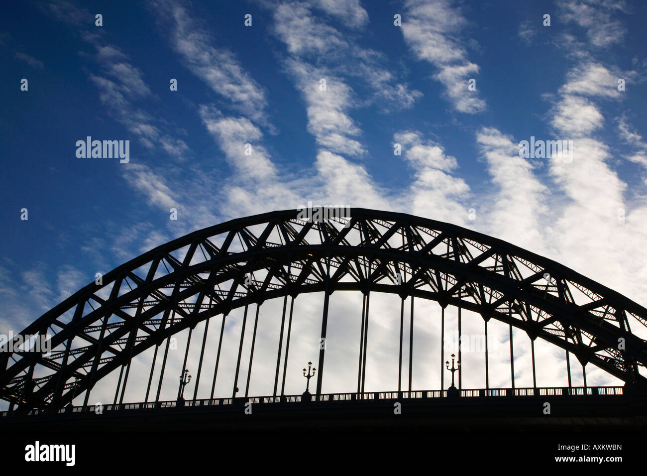 Tyne Bridge Newcastle Gateshead England Stock Photo