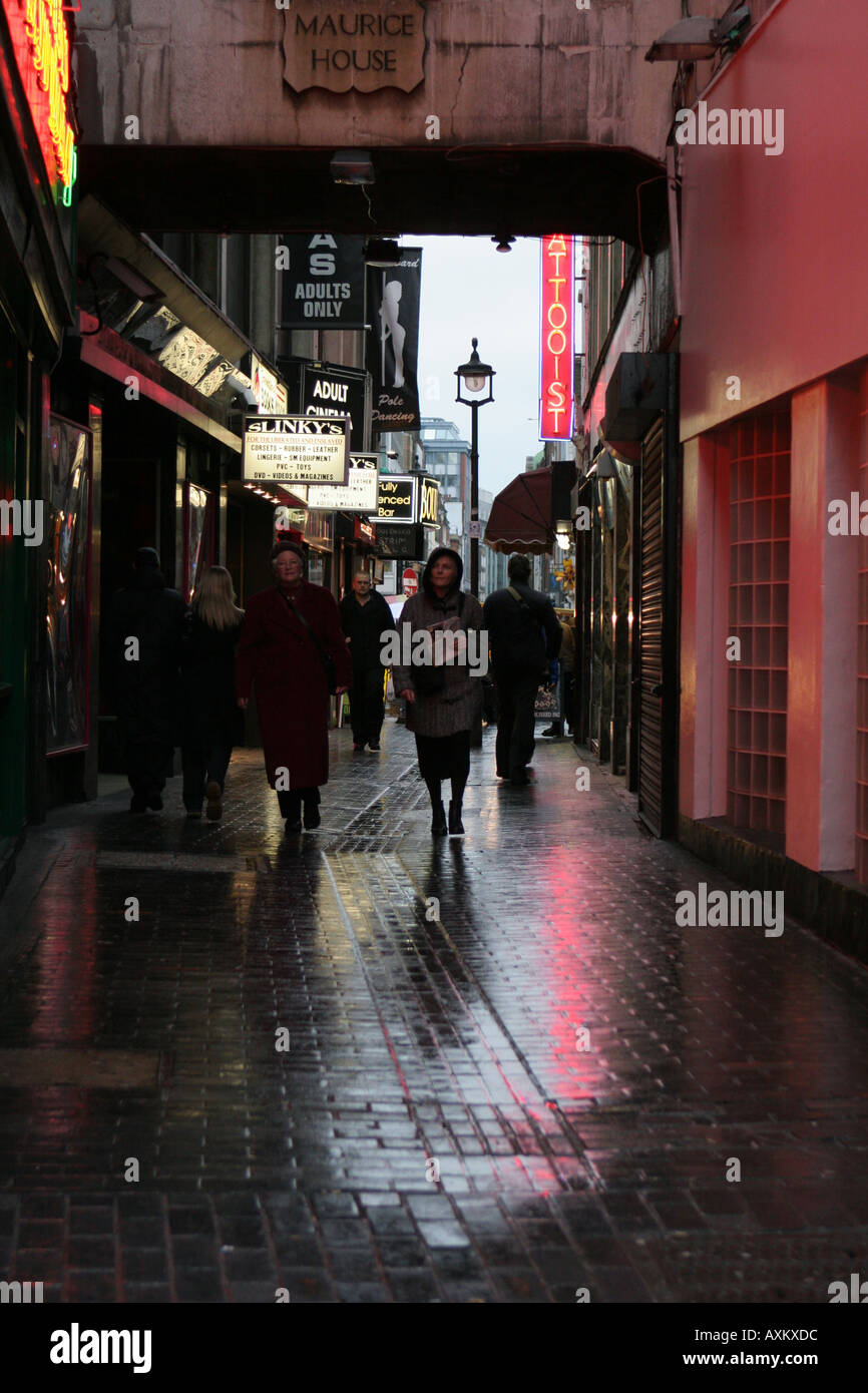 Sex on sale in an alley Stock Photo - Alamy