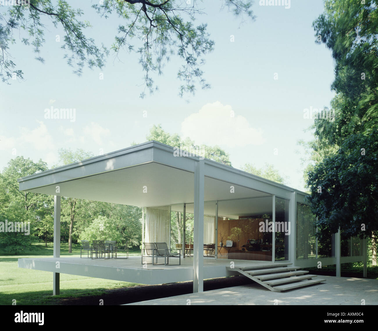 FARNSWORTH HOUSE Stock Photo Alamy