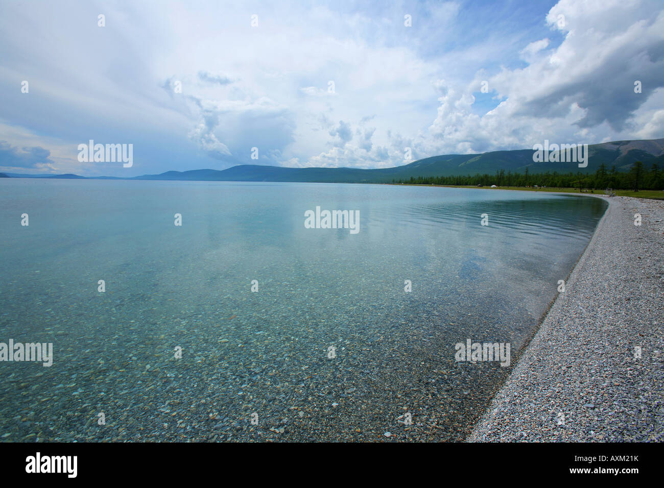 Lake Khovsgol Mongolia Stock Photo