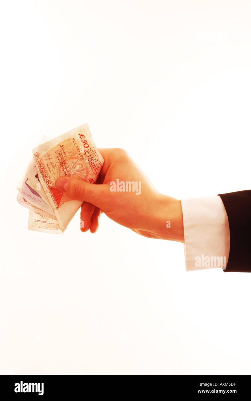 Handing money over - Business Stock Photo