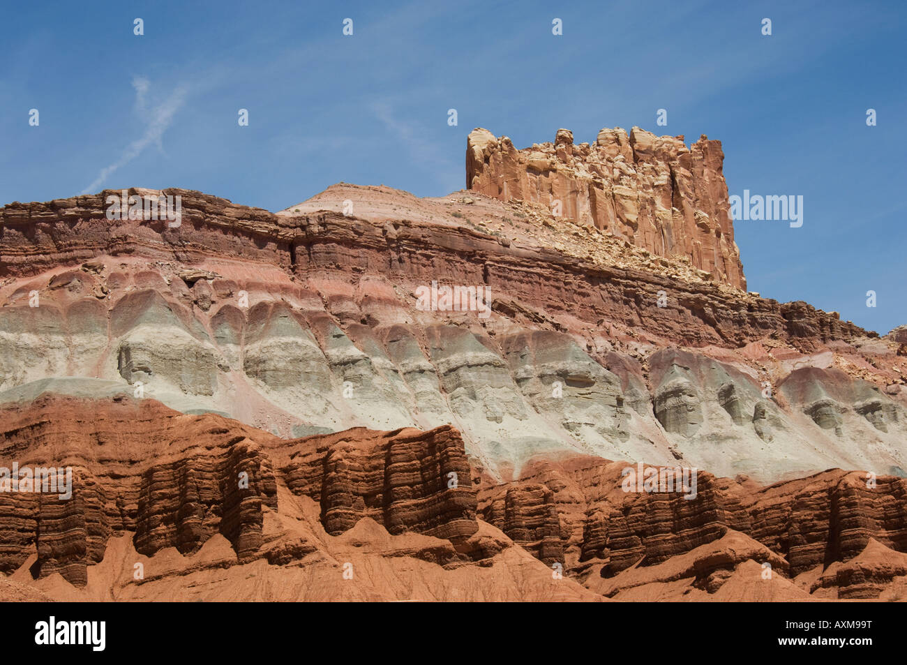 The Castle, Capitol Reef National Park, Highway 12, Utah Stock Photo ...