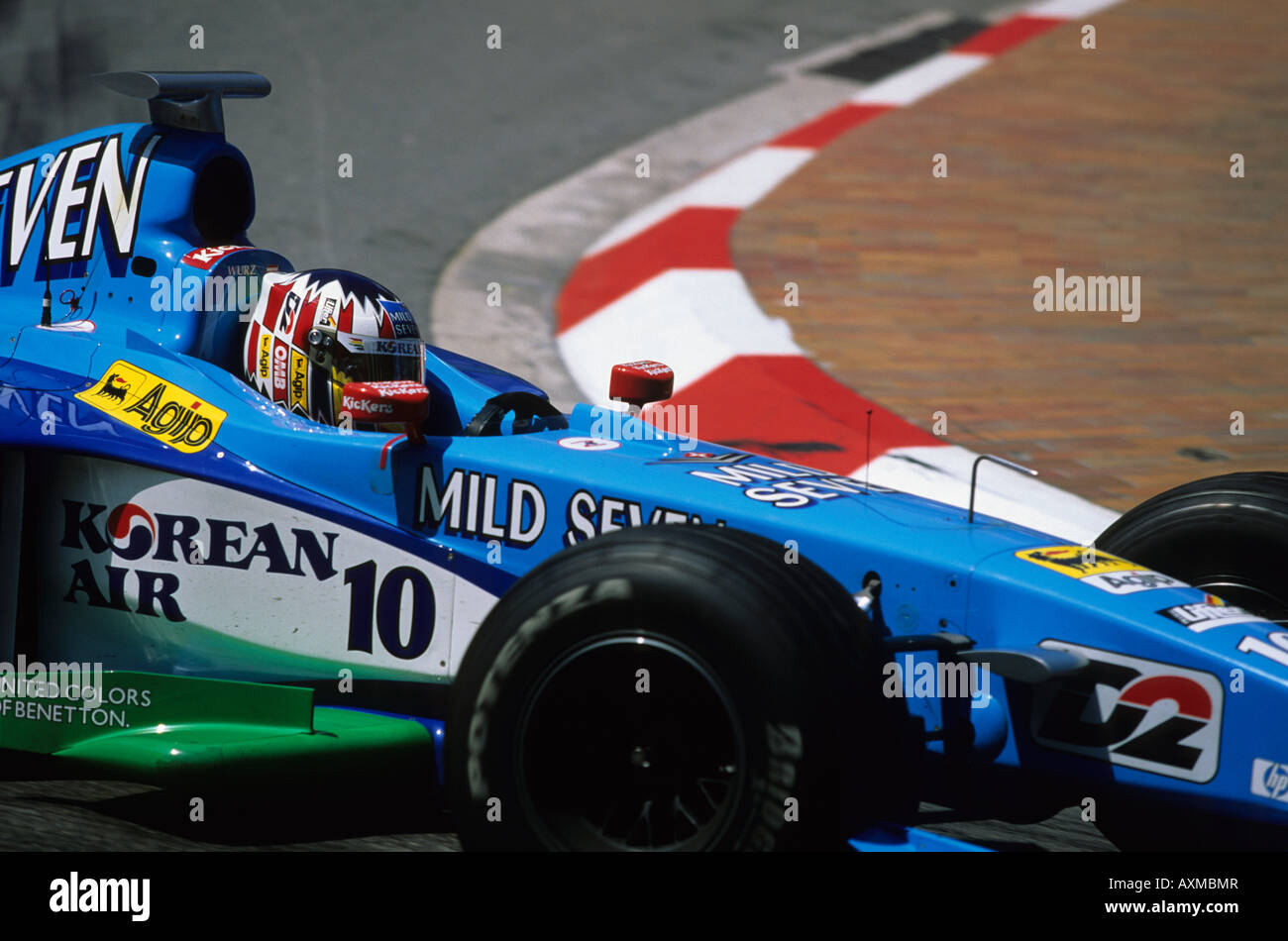 1999 Monaco F1 GP Alexander Wurz on Benetton Playlife Stock Photo - Alamy