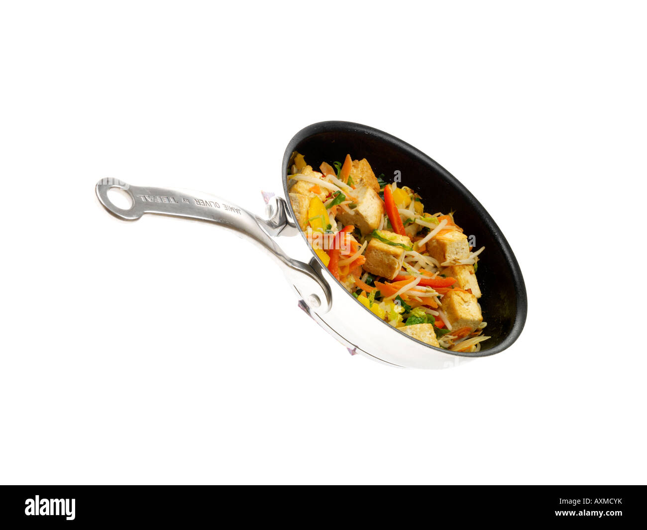 Tofu Stirfry in Frying Pan Stock Photo Alamy