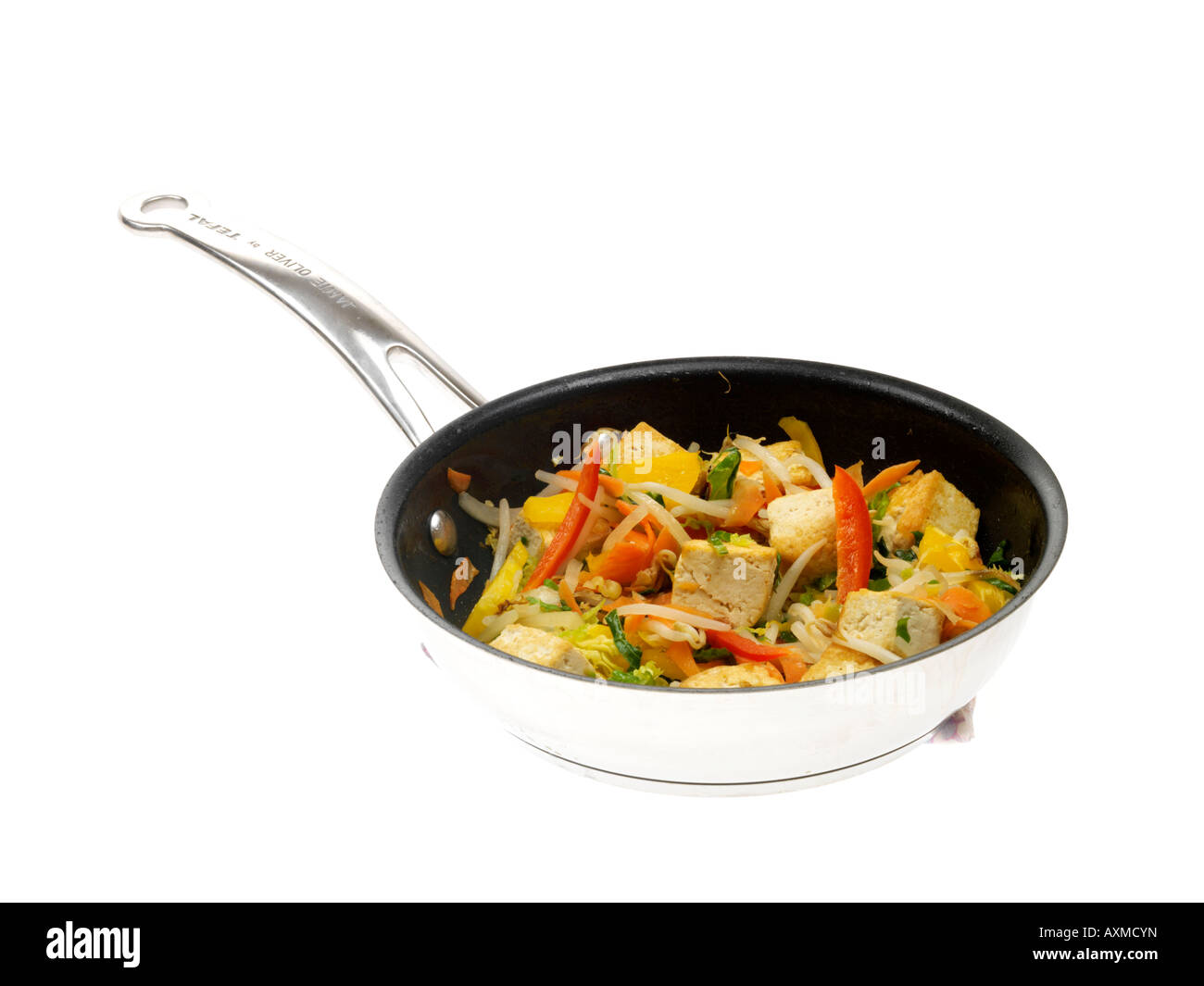 Tofu Stirfry in Frying Pan Stock Photo Alamy
