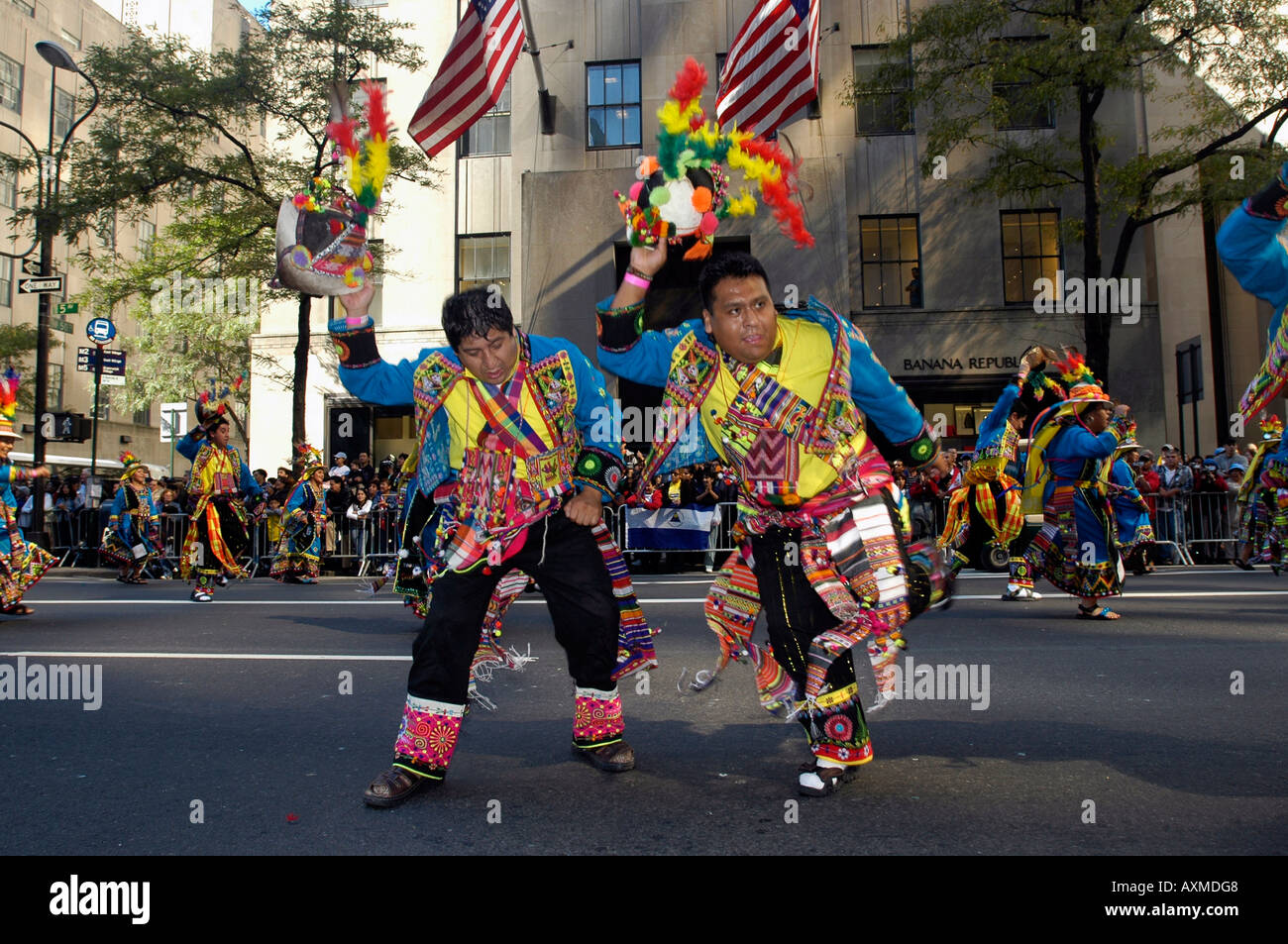 Hispanic Day Parade Stock Photo Alamy