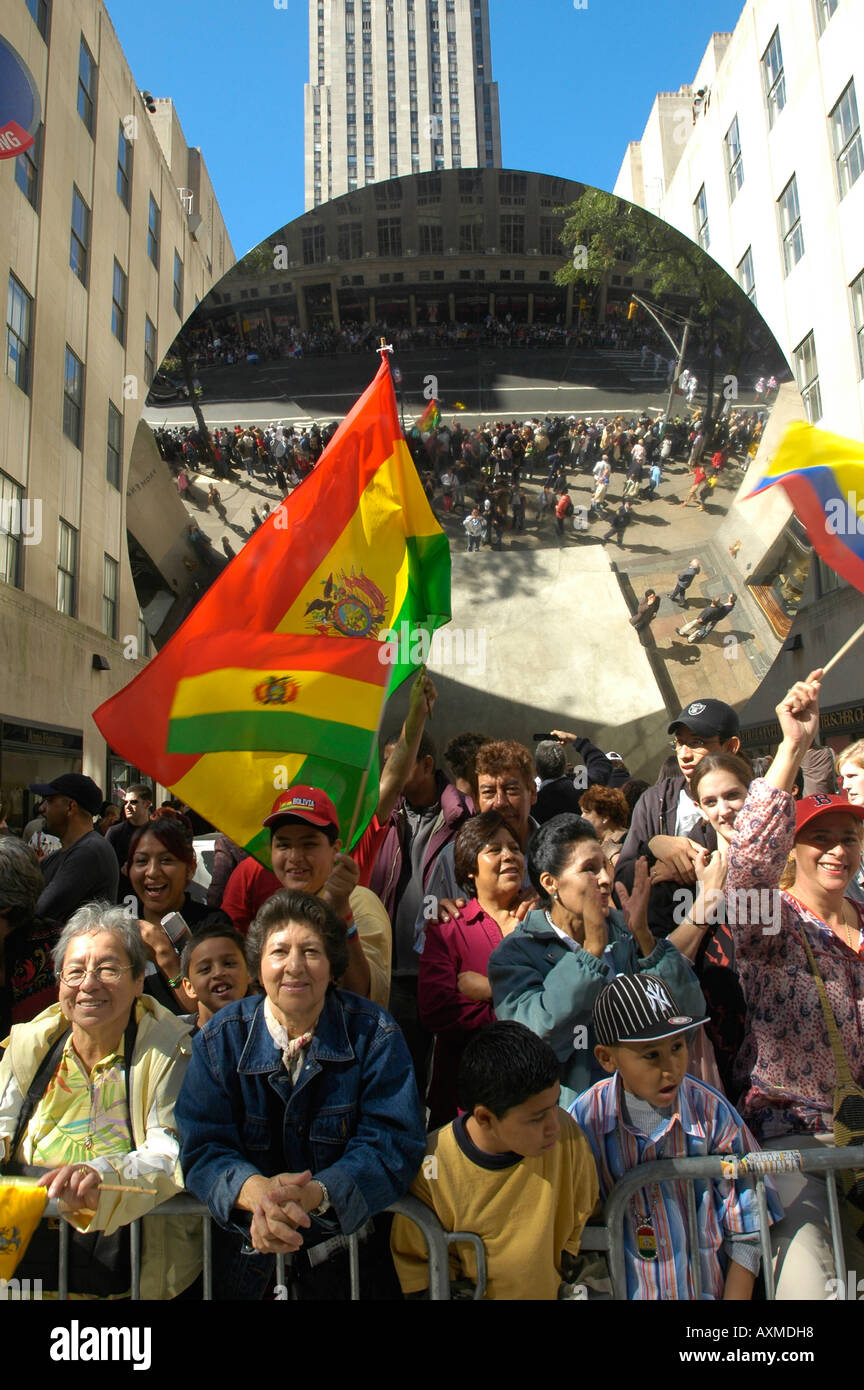 Hispanic Day Parade Stock Photo Alamy