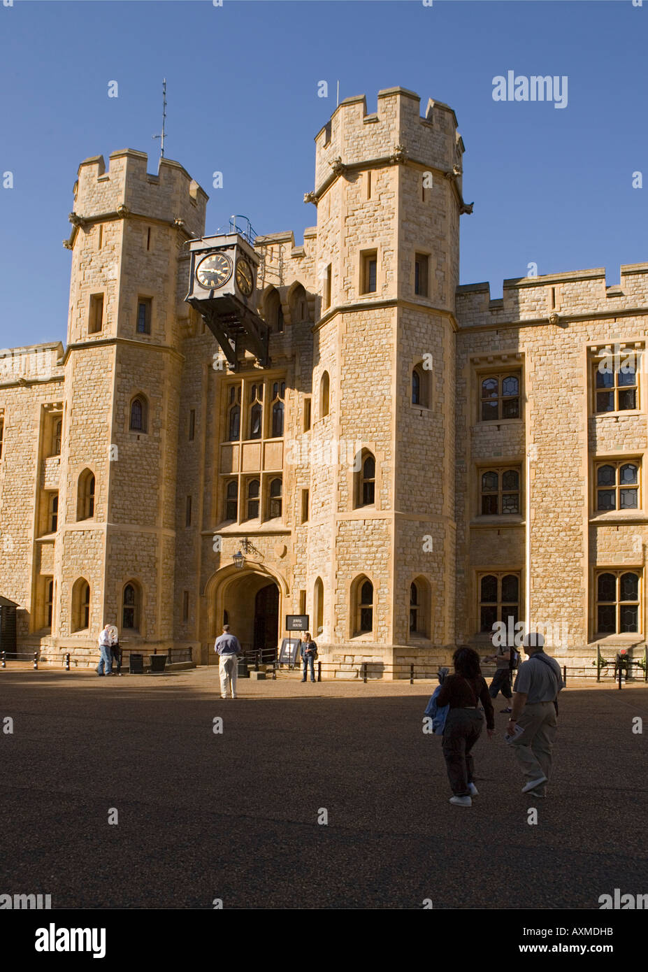 'The Tower of London' - 'Jewel House' in which the 'Crown Jewels' are kept Stock Photo