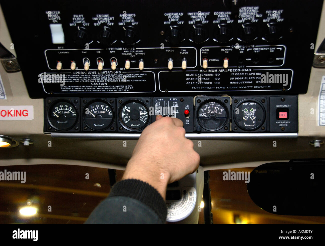 pilot preflight check. Stock Photo