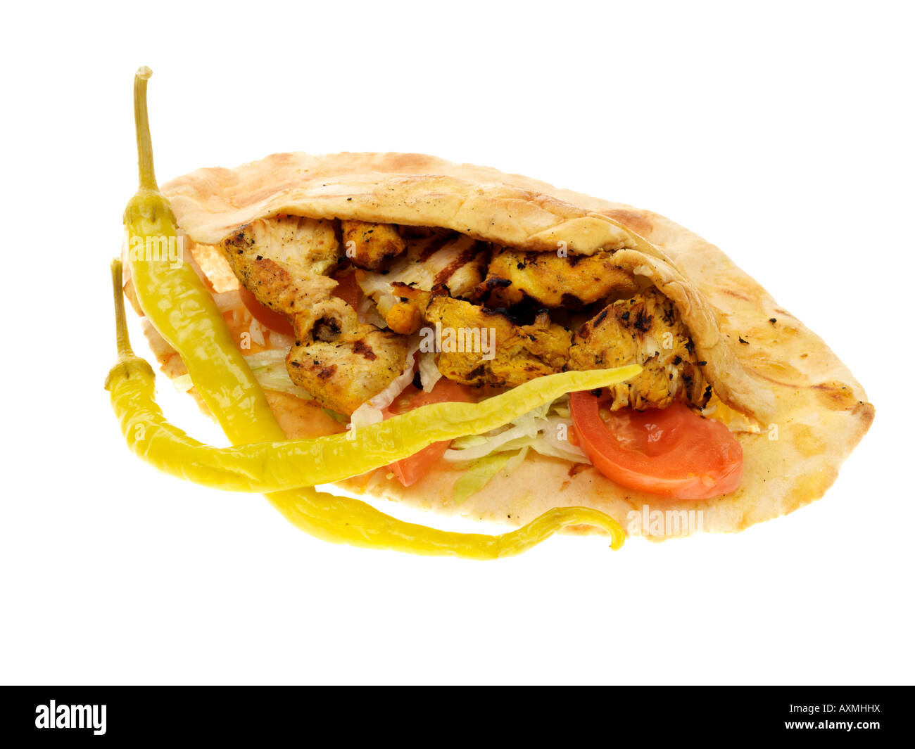 Chicken kebabs in pitta hires stock photography and images Alamy
